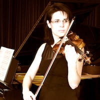 portrait d'Aline, violoniste